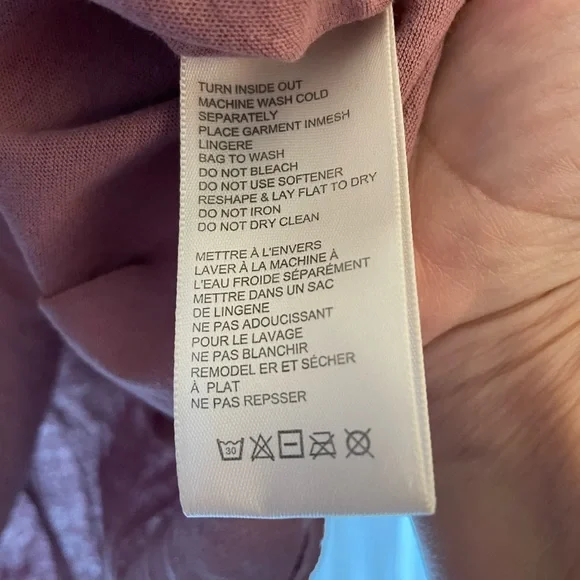 Free People Celine Tee Shirt. Top. Rose Gold. Long Sleeve. XL. NWT. Sequins. - Picture 4 of 9